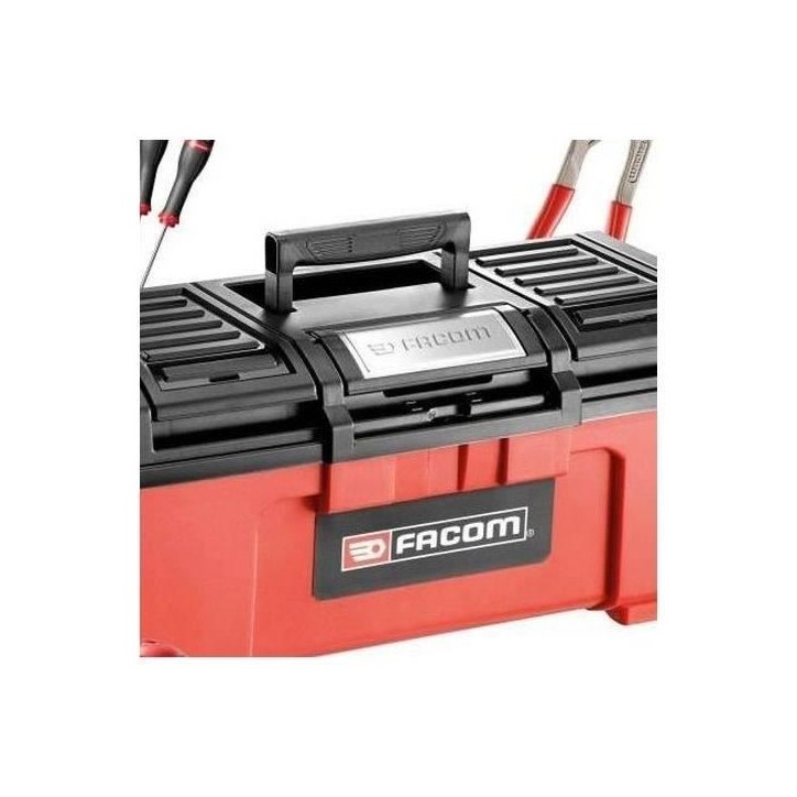 Boite a Outils 19 FACOM - BP.C19NCM2PF - Avec 5 Tvis Protwist + 9 Clés mâles + Pince multiprise + Mesure 3m + Cliquet + 6 doui Boite a Outils 19 FACOM - BP.C19NCM2PF - Avec 5 Tvis Protwist + 9 Clés mâles + Pince multiprise + Mesure 3m + Cliquet + 6 doui