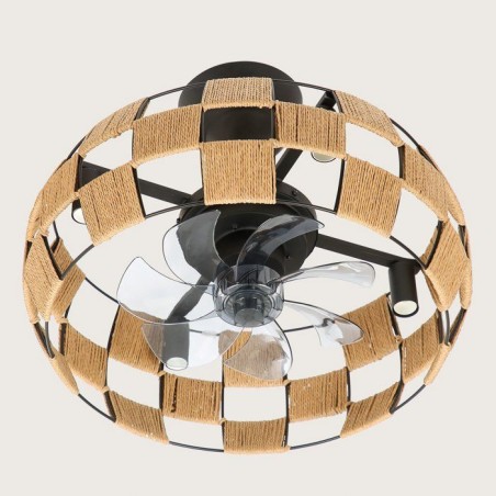 Ventilateur - Plafonnier - FARELEK - Brézana Ø48 cm - 7 pales
