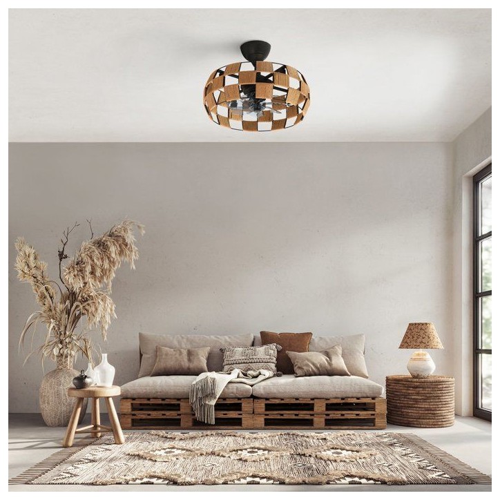 Ventilateur - Plafonnier - FARELEK - Brézana Ø48 cm - 7 pales Ventilateur - Plafonnier - FARELEK - Brézana Ø48 cm - 7 pales