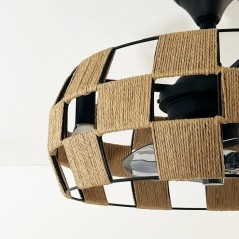 Ventilateur - Plafonnier - FARELEK - Brézana Ø48 cm - 7 pales