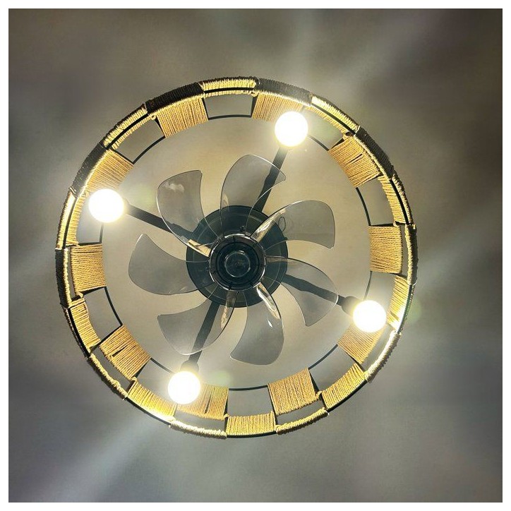Ventilateur - Plafonnier - FARELEK - Brézana Ø48 cm - 7 pales Ventilateur - Plafonnier - FARELEK - Brézana Ø48 cm - 7 pales