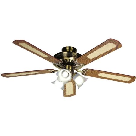 Ventilateur de plafond réversible FARELEK BALEARES - Ø 132 cm, 5 pal