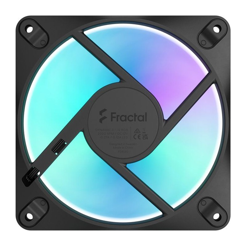FRACTAL DESIGN - Dynamic 3 12 RGB 3 - Ventilateur - 12 RGB 3