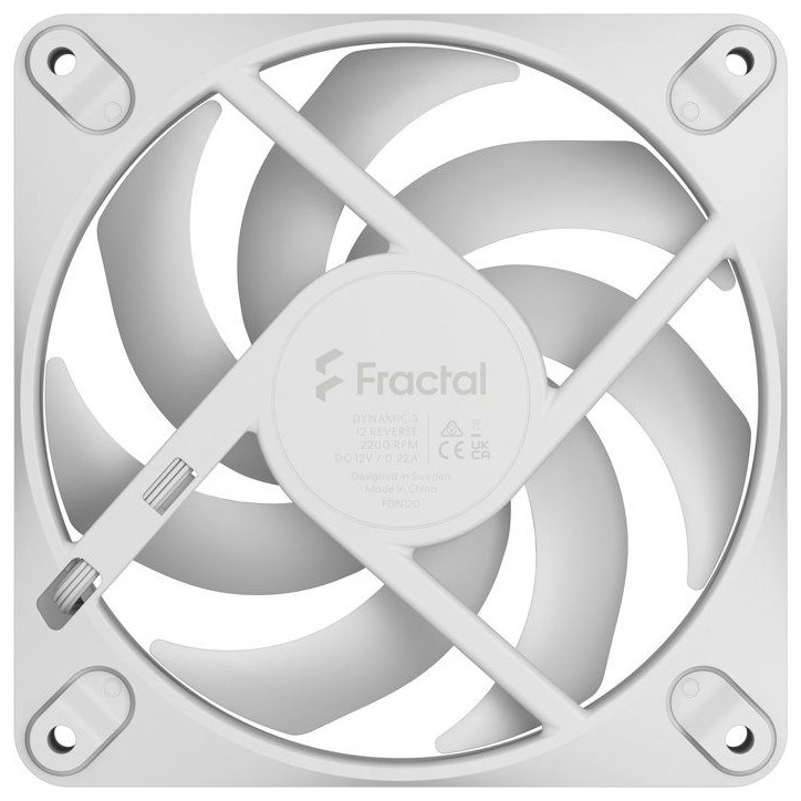 FRACTAL DESIGN - Dynamic 3 12 Reverse White - Ventilateur - 12 Reverse White