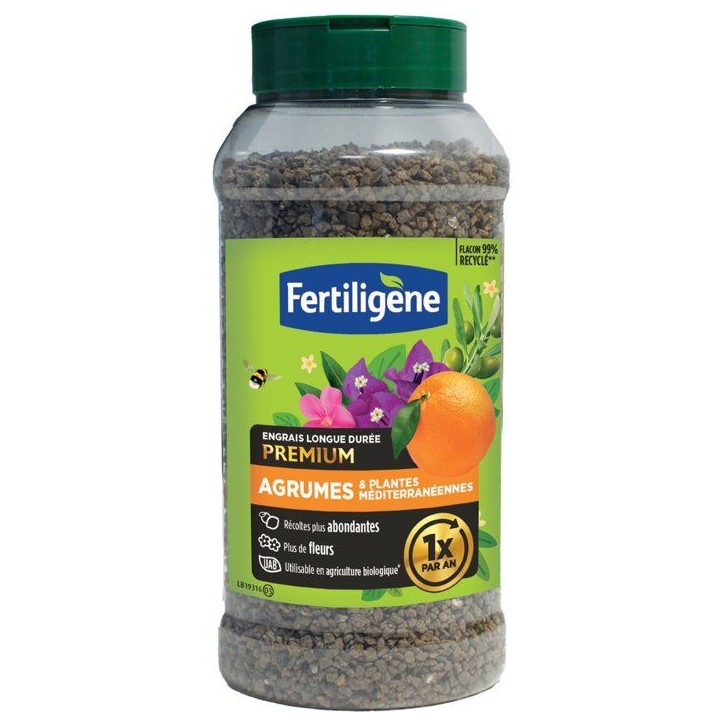 Engrais longue durée premium agrumes plantes méditerranéennes 600 g - FERTILIGENE - FEGLDMED Engrais longue durée premium agrumes plantes méditerranéennes 600 g - FERTILIGENE - FEGLDMED