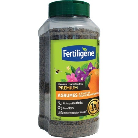 Engrais longue durée premium agrumes plantes méditerranéennes 600 g - FERTILIGENE - FEGLDMED