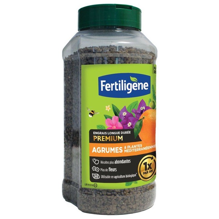 Engrais longue durée premium agrumes plantes méditerranéennes 600 g - FERTILIGENE - FEGLDMED Engrais longue durée premium agrumes plantes méditerranéennes 600 g - FERTILIGENE - FEGLDMED