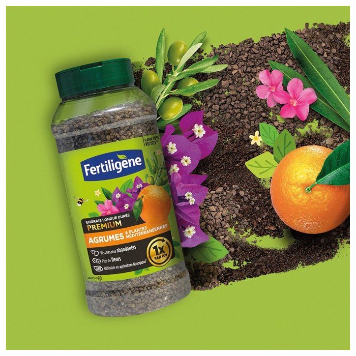 Engrais longue durée premium agrumes plantes méditerranéennes 600 g - FERTILIGENE - FEGLDMED Engrais longue durée premium agrumes plantes méditerranéennes 600 g - FERTILIGENE - FEGLDMED