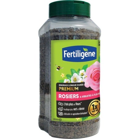 Engrais longue durée premium rosiers arbustes a fleurs 600 g - FERTILIGENE - FEGLDROS