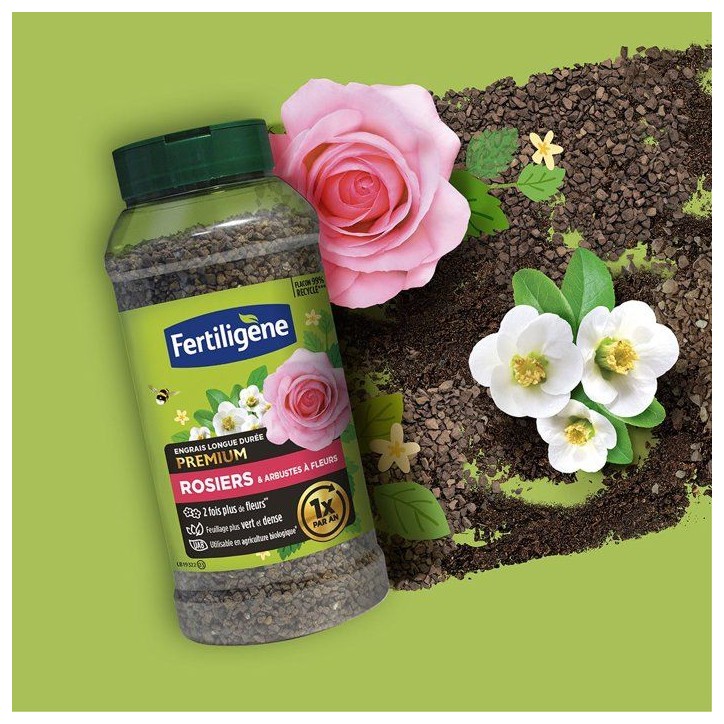 Engrais longue durée premium rosiers arbustes a fleurs 600 g - FERTILIGENE - FEGLDROS Engrais longue durée premium rosiers arbustes a fleurs 600 g - FERTILIGENE - FEGLDROS
