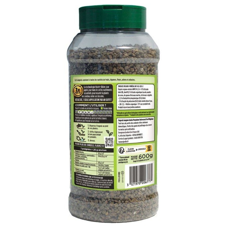 Engrais longue durée premium universel 600 g - FERTILIGENE - FEGLDUNI