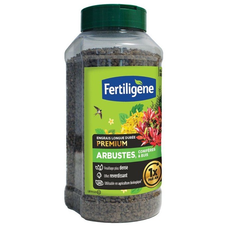 Engrais longue durée premium arbustes coniferes et buis 600 g - FERTILIGENE - FEGLDARB Engrais longue durée premium arbustes coniferes et buis 600 g - FERTILIGENE - FEGLDARB