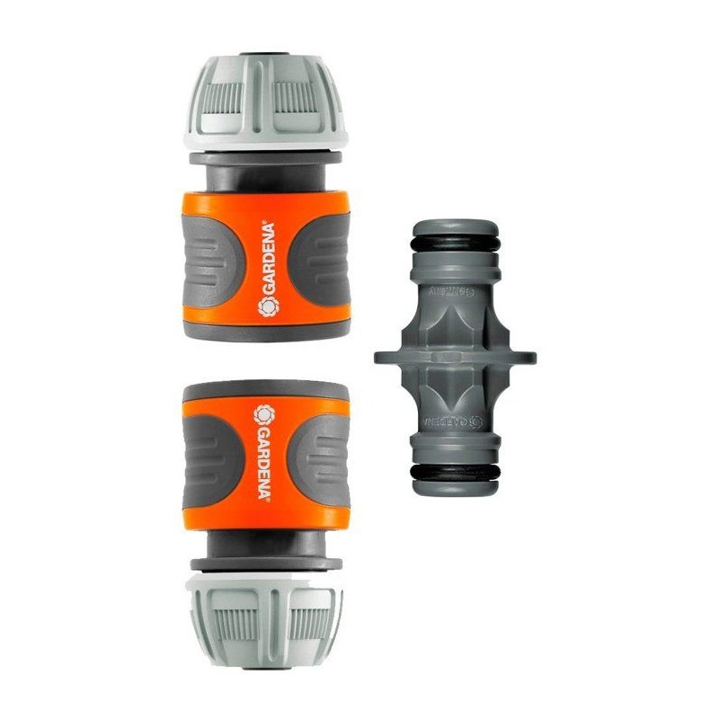 Kit de connexion de tuyaux GARDENA - 15 mm - résistant au gel et aux