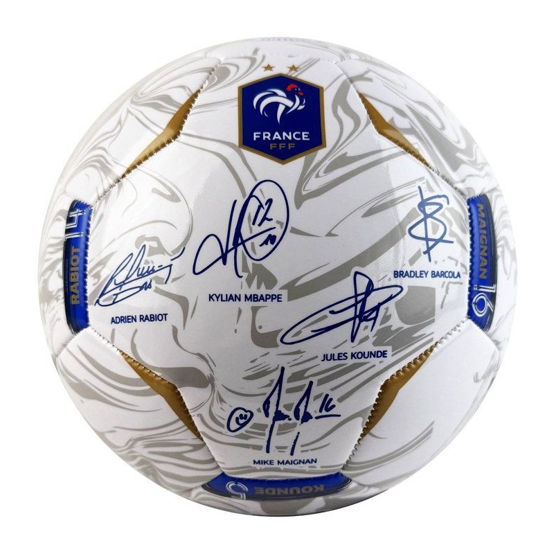 Ballon de football - FFF - Photoball - T5 - Blanc