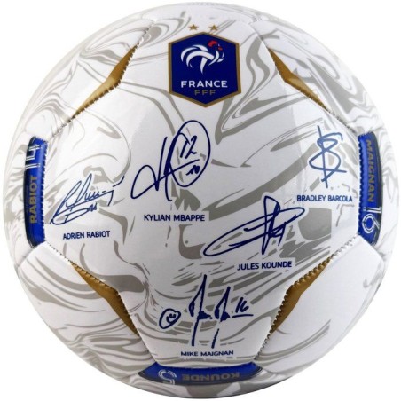 Ballon de football - FFF - Photoball - T5 - Blanc