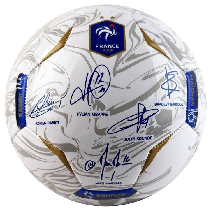 Ballon de football - FFF - Photoball - T5 - Blanc Ballon de football - FFF - Photoball - T5 - Blanc