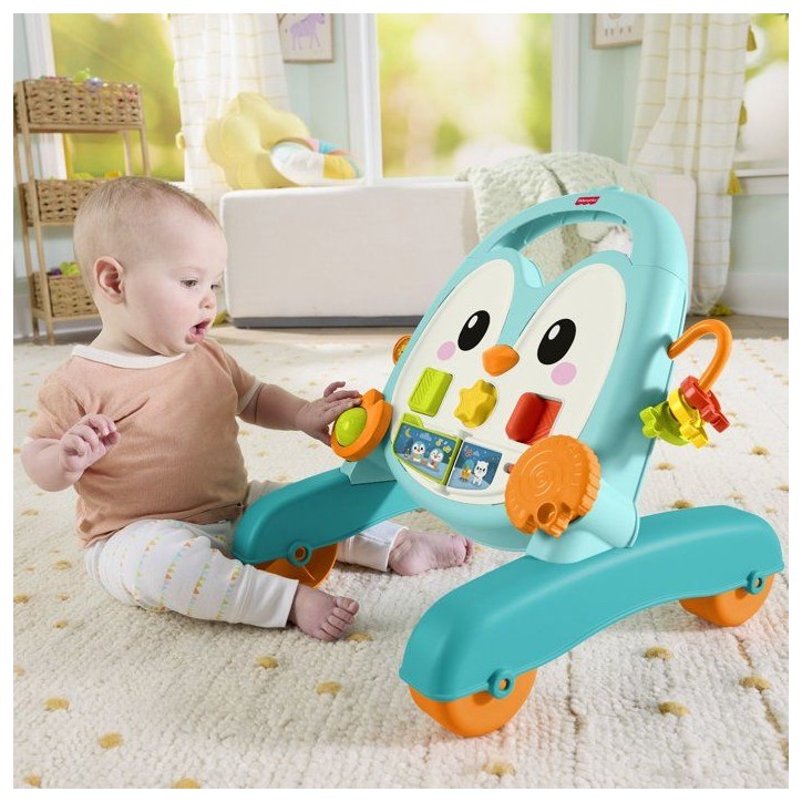 Jouet d'éveil - FISHER-PRICE - Trotteur pingouin JHF74 - Sons - Activités - Interactif Jouet d'éveil - FISHER-PRICE - Trotteur pingouin JHF74 - Sons - Activités - Interactif