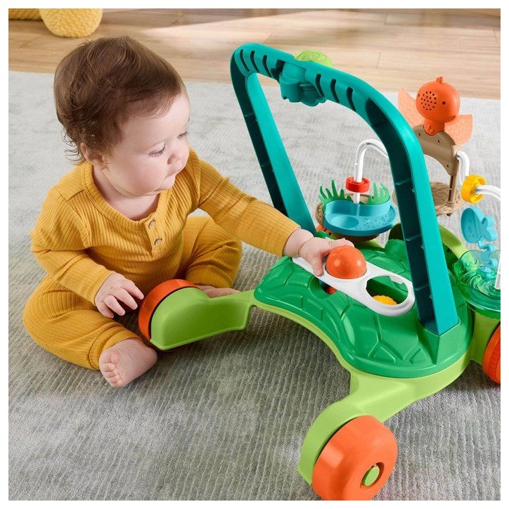 Jouet d'éveil - FISHER-PRICE - Trotteur tortue JKD63 - Interactif - Activités 360° - Balles