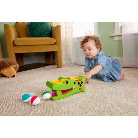 Rouligator Jeu Assis - Jouet a marteler - Fisher-Price - 2 modes de jeu - Marteau et 3 balles inclus - Des 9 mois
