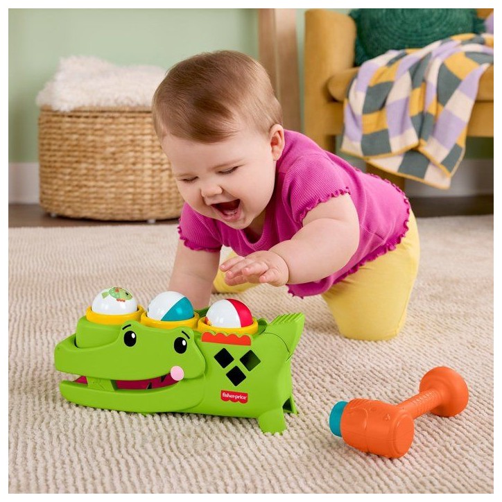 Rouligator Jeu Assis - Jouet a marteler - Fisher-Price - 2 modes de jeu - Marteau et 3 balles inclus - Des 9 mois Rouligator Jeu Assis - Jouet a marteler - Fisher-Price - 2 modes de jeu - Marteau et 3 balles inclus - Des 9 mois
