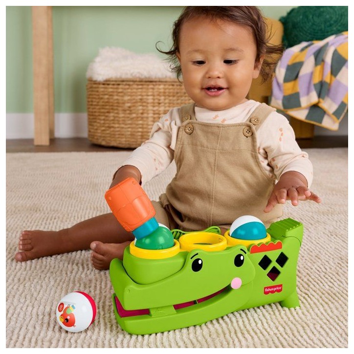 Rouligator Jeu Assis - Jouet a marteler - Fisher-Price - 2 modes de jeu - Marteau et 3 balles inclus - Des 9 mois Rouligator Jeu Assis - Jouet a marteler - Fisher-Price - 2 modes de jeu - Marteau et 3 balles inclus - Des 9 mois