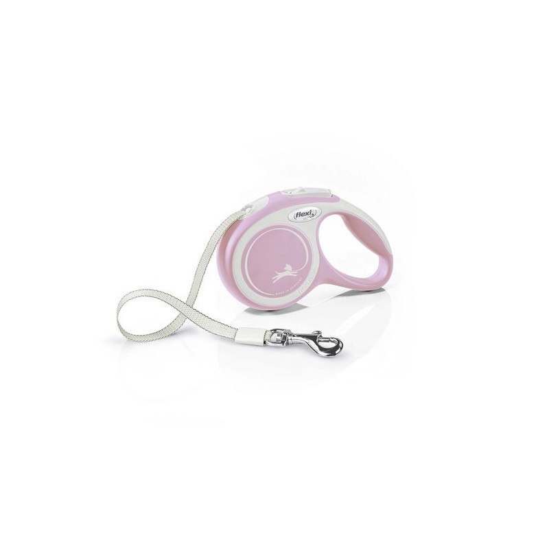 Laisse sangle - Flexi - Comfort XS - 3 m - rose