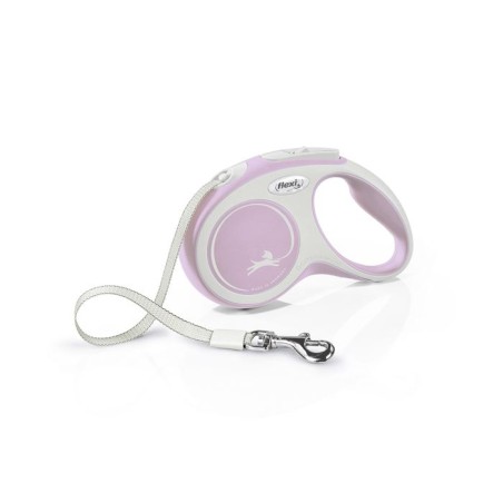 Laisse sangle - Flexi - Comfort S - 5 m - rose