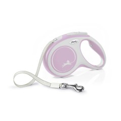 Laisse sangle - Flexi - Comfort M - 5 m - rose
