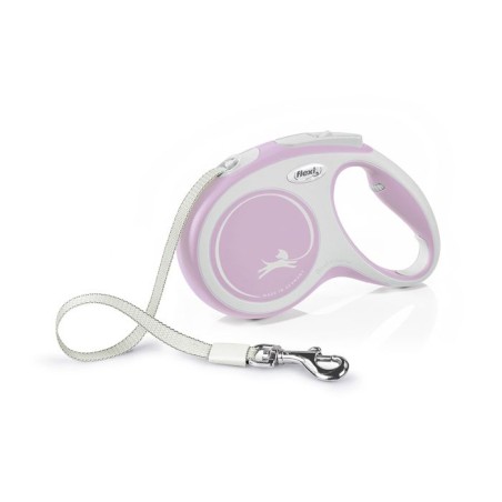 Laisse sangle - Flexi - Comfort M - 5 m - rose