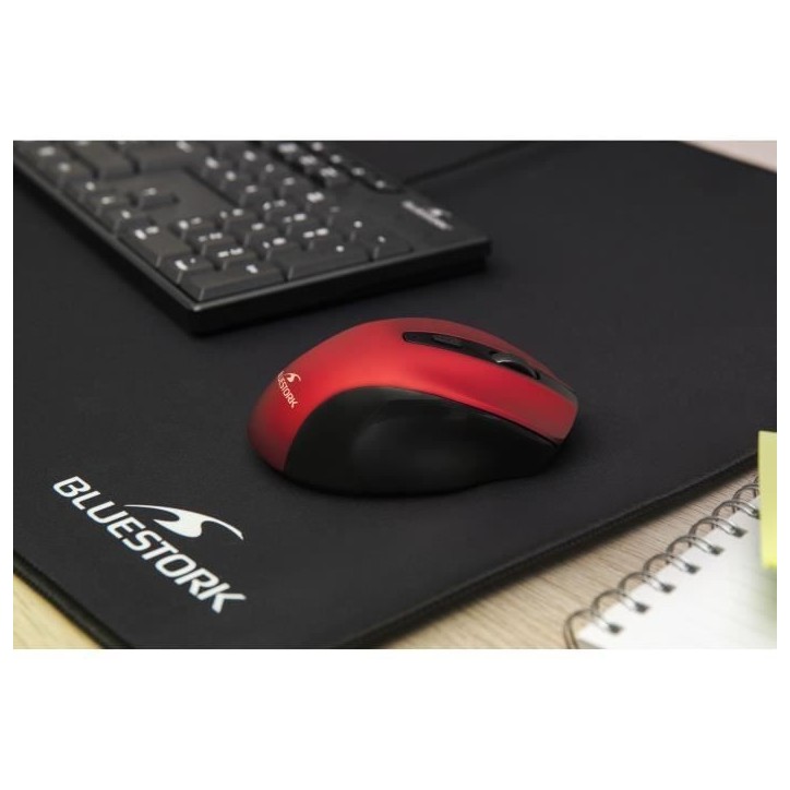 Souris Sans Fil - BLUESTORK - OFFICE 75 - Rechargeable - PC/MAC - Rouge Souris Sans Fil - BLUESTORK - OFFICE 75 - Rechargeable - PC/MAC - Rouge
