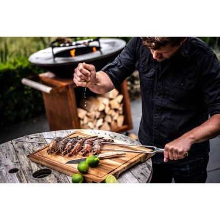 Fourche Barbecue - FORGED - CHURRASCO - Acier Inoxydable SS430 - L 60