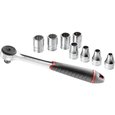 Composition de serrage 1/2 9 outils FACOM - S.4JE9PB - Ouvertures de 8