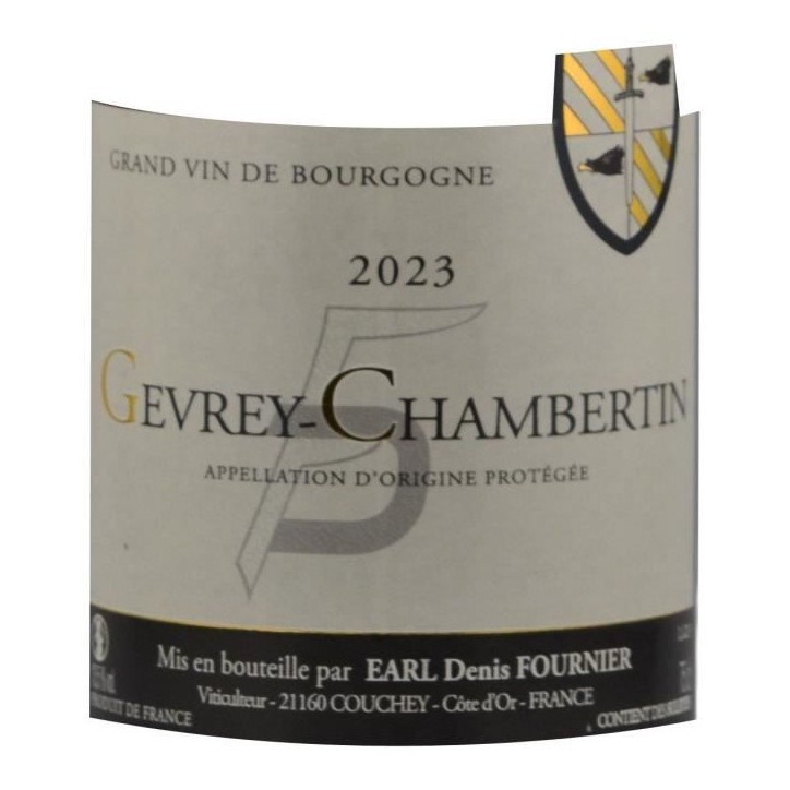 Domaine Denis Fournier 2023 Gevrey-Chambertin - Vin rouge de Bourgogne