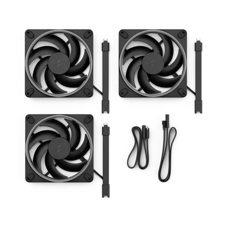 Ventilateur PC - FRACTAL DESIGN - Momentum 14 RGB - 3 packs - FDB - Anneau lumineux ARGB Gen 2 - Contrôle PWM Ventilateur PC - FRACTAL DESIGN - Momentum 14 RGB - 3 packs - FDB - Anneau lumineux ARGB Gen 2 - Contrôle PWM
