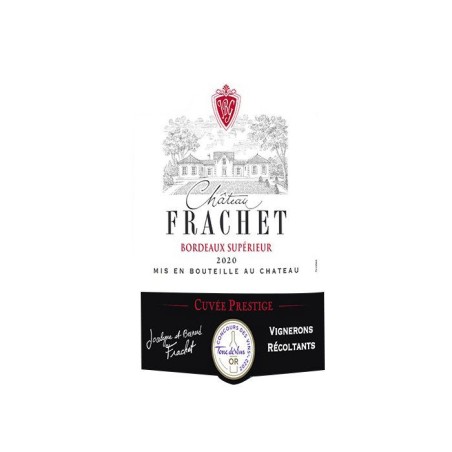 Château Frachet Cuvée Prestige 2020 Bordeaux Supérieur - Vin rouge de Bordeaux