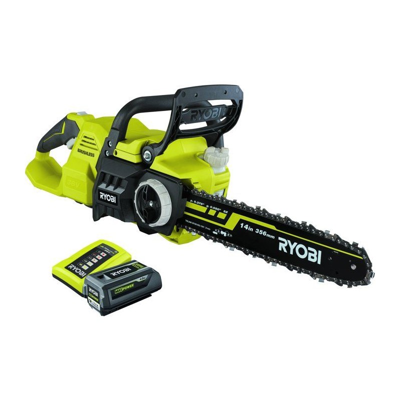 Tronçonneuse sans fil brushless - RYOBI - RY36CSX35A-140 - 36V MAX PO
