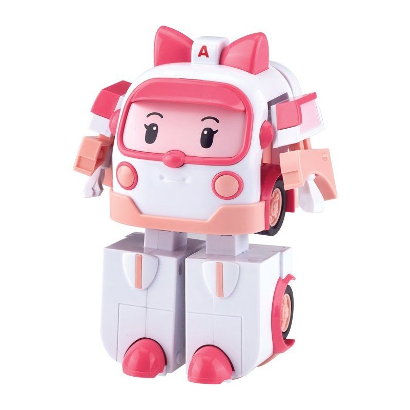 Figurine robot 10 cm - Silverlit – Robocar Poli – Véhicule Transf
