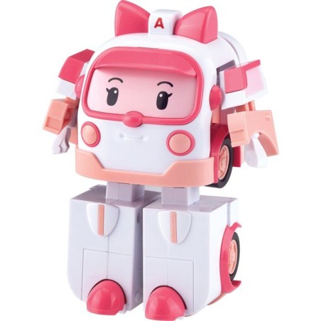 Figurine robot 10 cm - Silverlit – Robocar Poli – Véhicule Transf