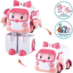 Figurine robot 10 cm - Silverlit – Robocar Poli – Véhicule Transf