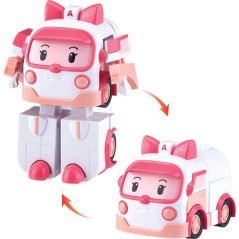 Figurine robot 10 cm - Silverlit – Robocar Poli – Véhicule Transf