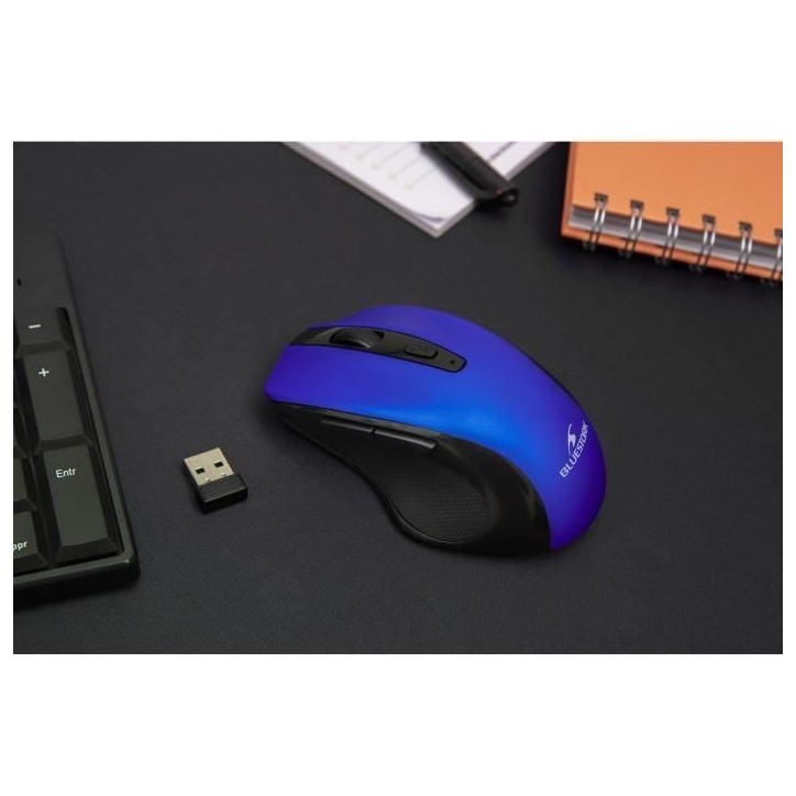Souris Sans Fil - BLUESTORK - OFFICE 75 - Rechargeable - PC/MAC - Bleu Souris Sans Fil - BLUESTORK - OFFICE 75 - Rechargeable - PC/MAC - Bleu