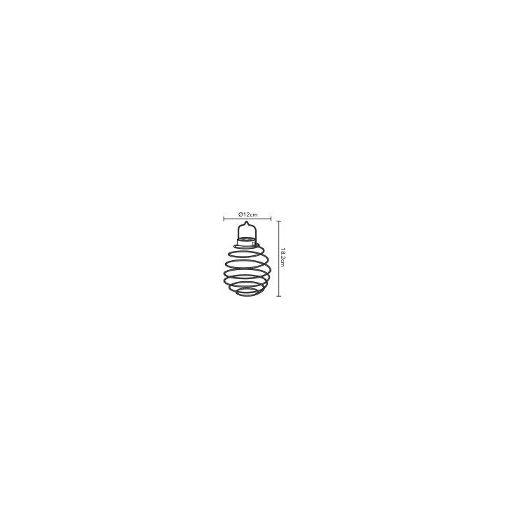 Lot de 2 suspensions spirale solaire - GALIX - G2619 - Hauteur 18,2 cm - Diametre 12 cm - 16 Micro LED - Multicolore - 3 Lumens Lot de 2 suspensions spirale solaire - GALIX - G2619 - Hauteur 18,2 cm - Diametre 12 cm - 16 Micro LED - Multicolore - 3 Lumens
