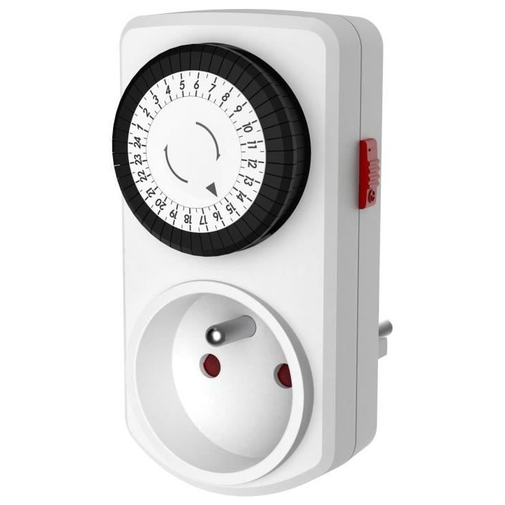 Programmateur Mécanique Journalier - GAO - Modele 7301 - 2 Minis - 48 Programmes - 3680W Programmateur Mécanique Journalier - GAO - Modele 7301 - 2 Minis - 48 Programmes - 3680W