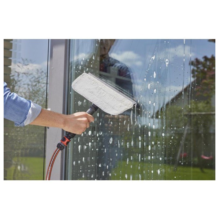 Balai lave-vitre avec raclette - GARDENA - Pivotable 360° - Garantie 5 ans Balai lave-vitre avec raclette - GARDENA - Pivotable 360° - Garantie 5 ans