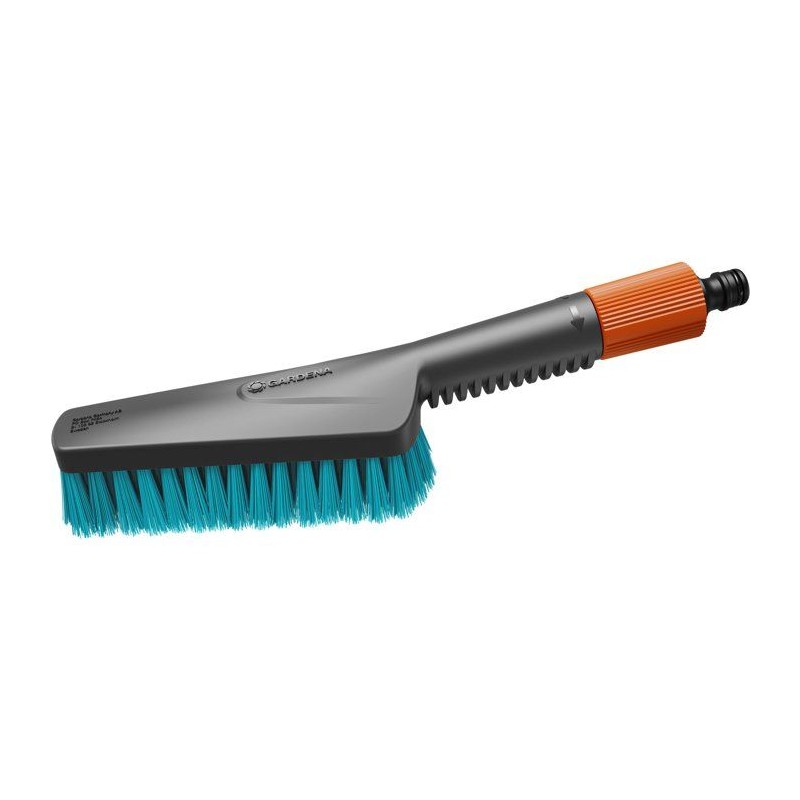 Brosse de lavage main - GARDENA - Taille S - Poils durs - Petites surf