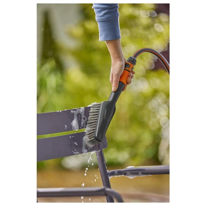 Brosse de lavage main - GARDENA - Taille S - Poils souples - Garantie 5 ans Brosse de lavage main - GARDENA - Taille S - Poils souples - Garantie 5 ans