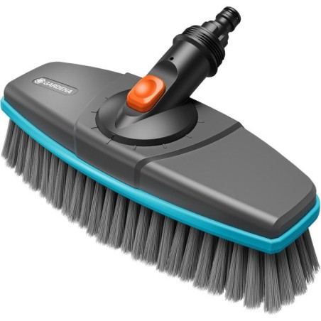 Brosse de lavage manche - GARDENA - Souple - Pivotable 360° - Réglab