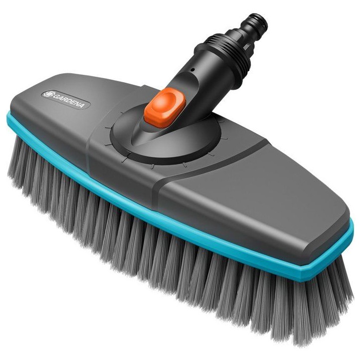 Brosse de lavage manche - GARDENA - Souple - Pivotable 360° - Réglable - Garantie 5 ans Brosse de lavage manche - GARDENA - Souple - Pivotable 360° - Réglable - Garantie 5 ans