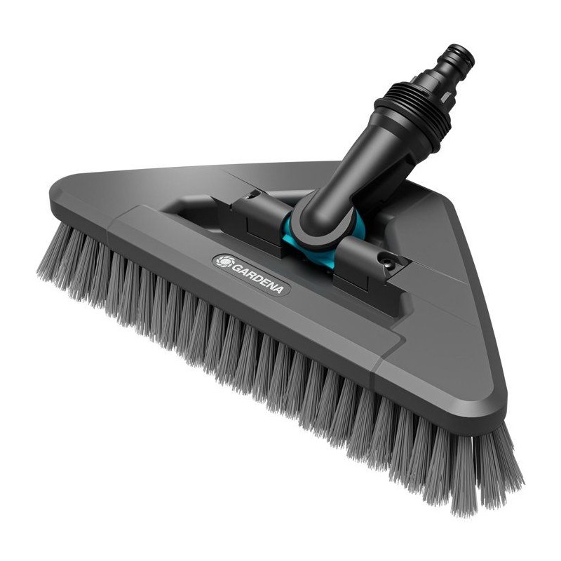 Brosse de lavage manche flex - GARDENA - Souple - Pivotable 360° - Ga