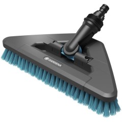 Brosse de lavage manche flex - GARDENA - Dure - Pivotable 360° - Gara